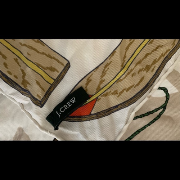 J Crew Italian Silk Scarf in Colorado Ski  Print - Picture 5 of 6